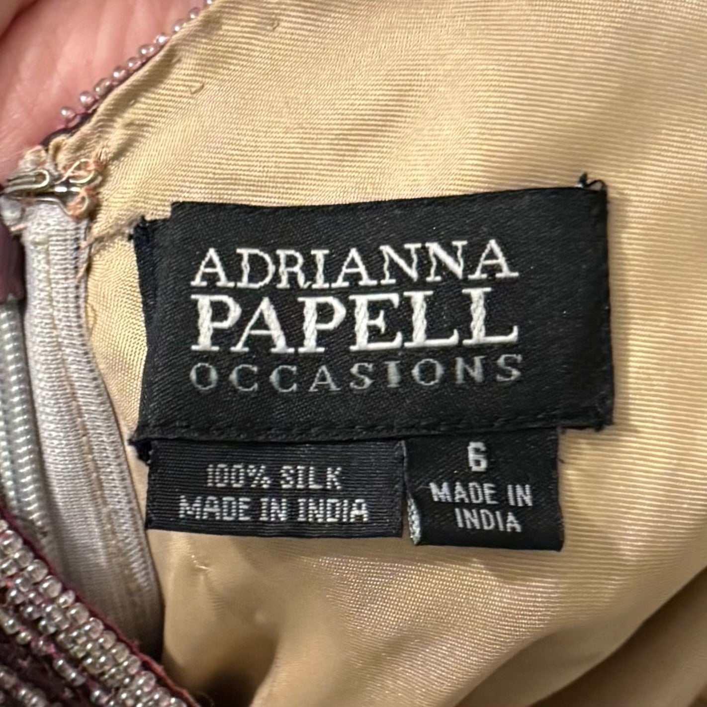 Adrianna Papell silk beaded maxi dress (6)