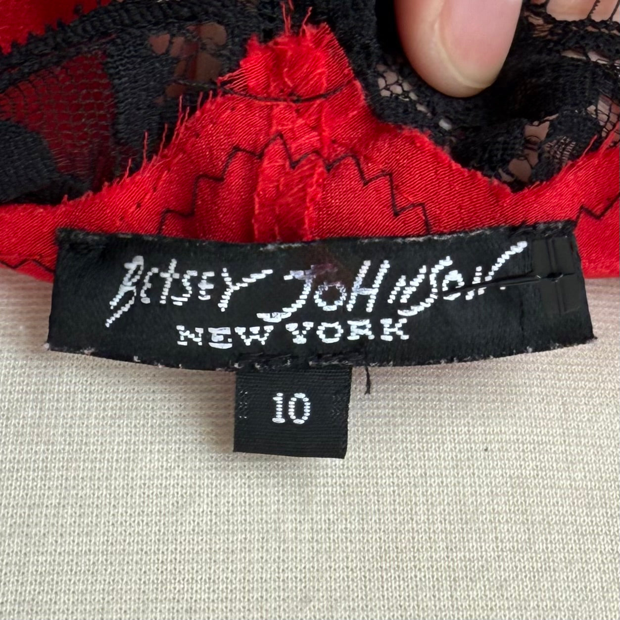 Betsey Johnson satin vampy dress (10)