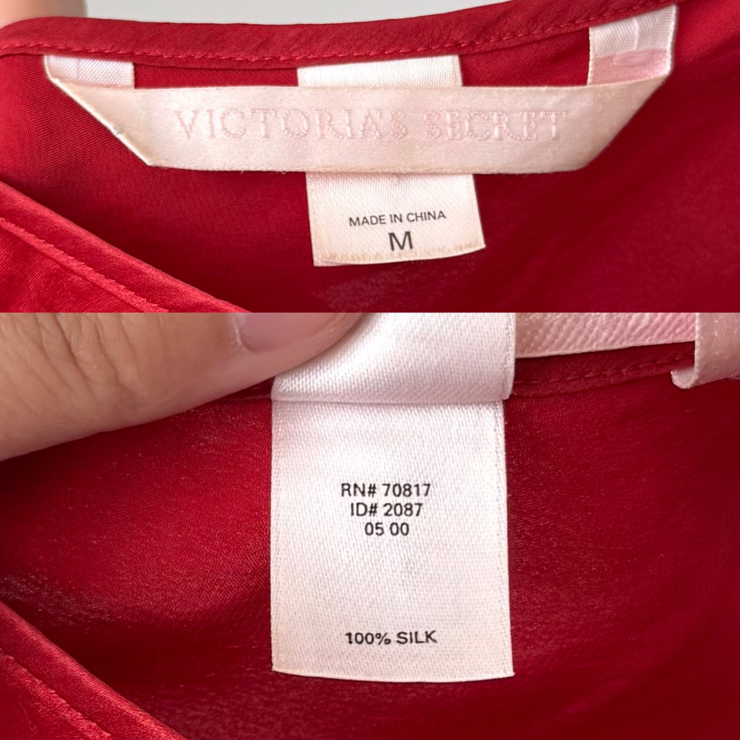 Victoria’s Secret silk slip dress (M)