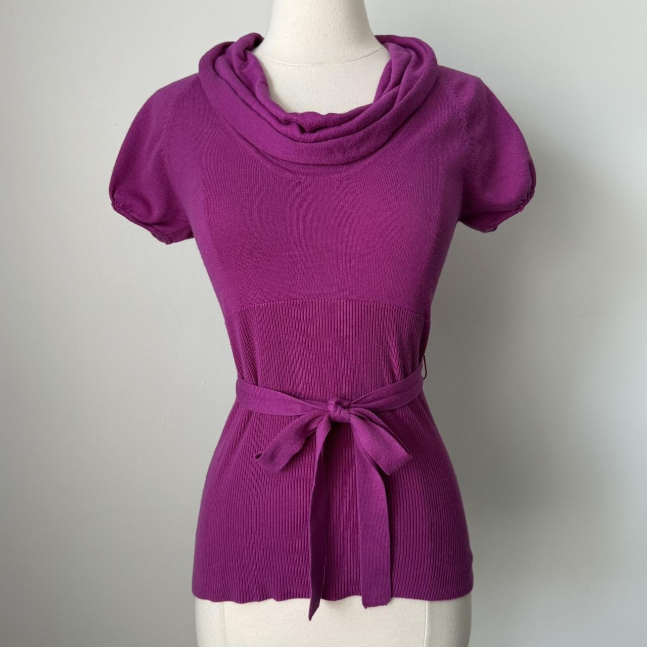Charlotte Russe purple babydoll sweater (M)
