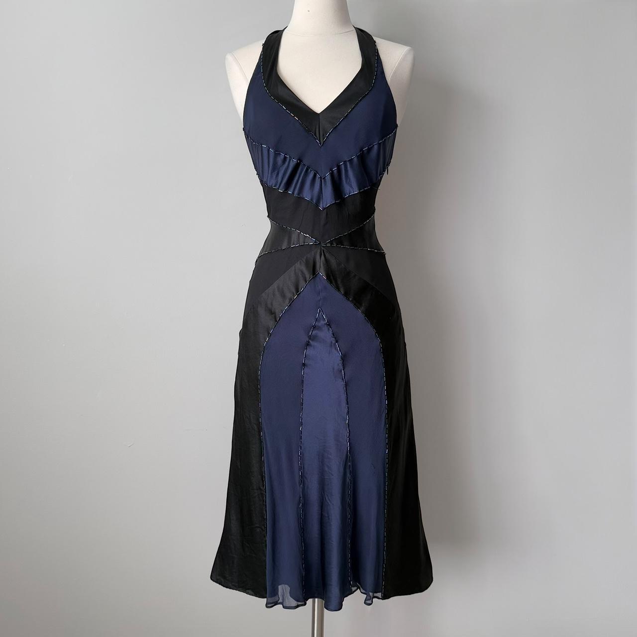 Oasis dark fairy silk halter dress (fits S)