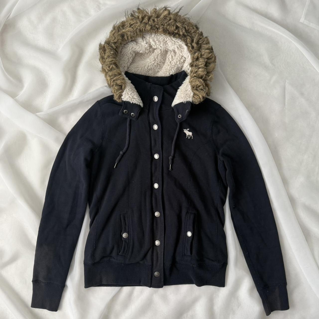 Abercrombie & Fitch fur trim jacket (L)