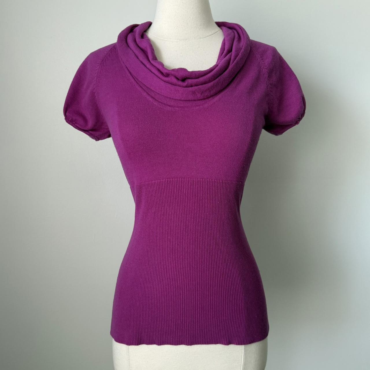 Charlotte Russe purple babydoll sweater (M)