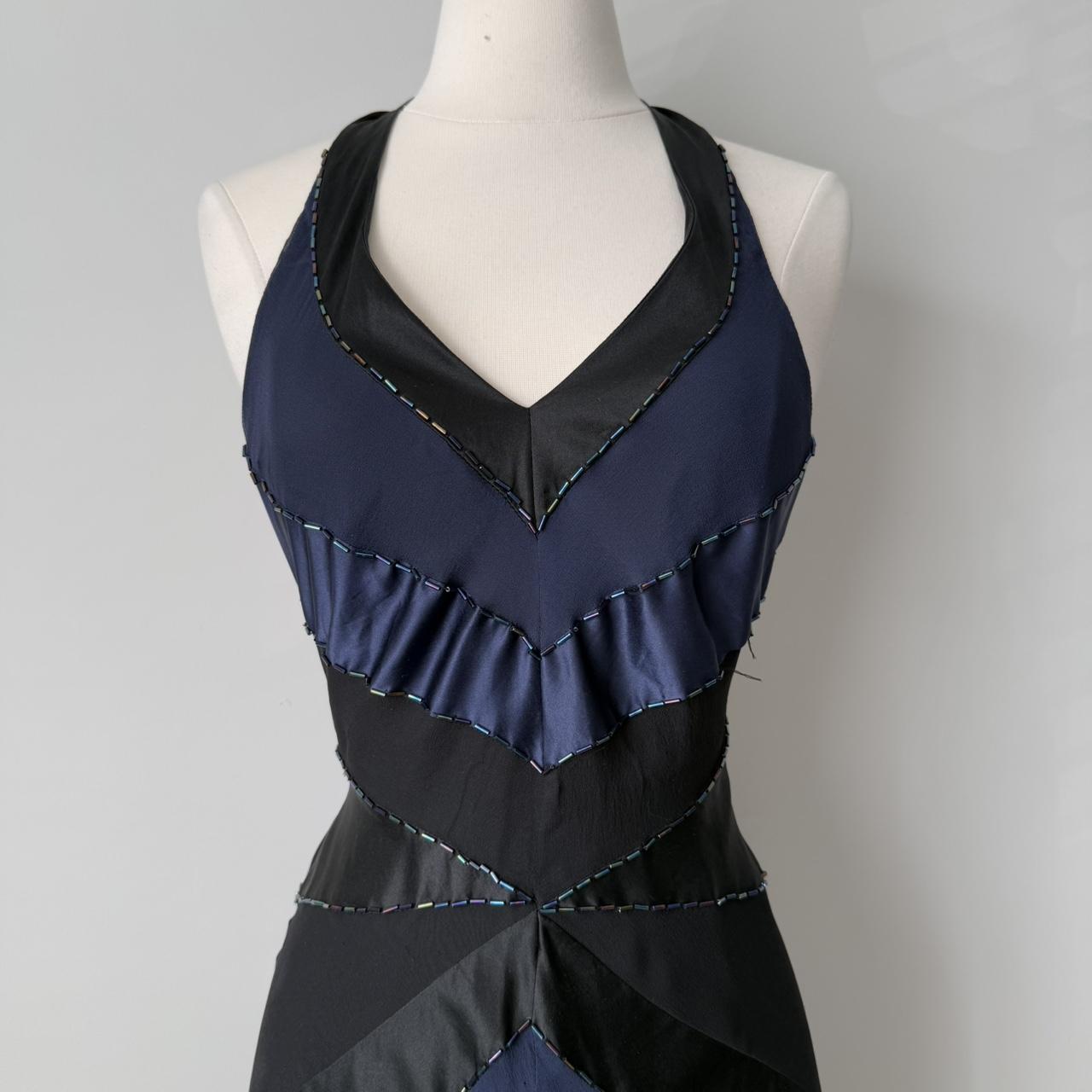 Oasis dark fairy silk halter dress (fits S)