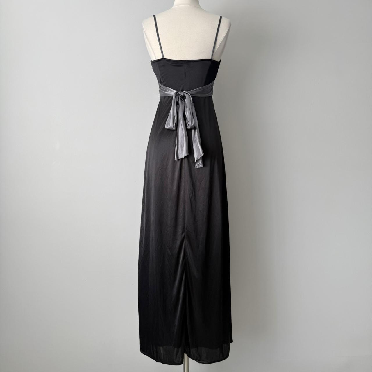 City Triangles satin maxi prom dress (S)