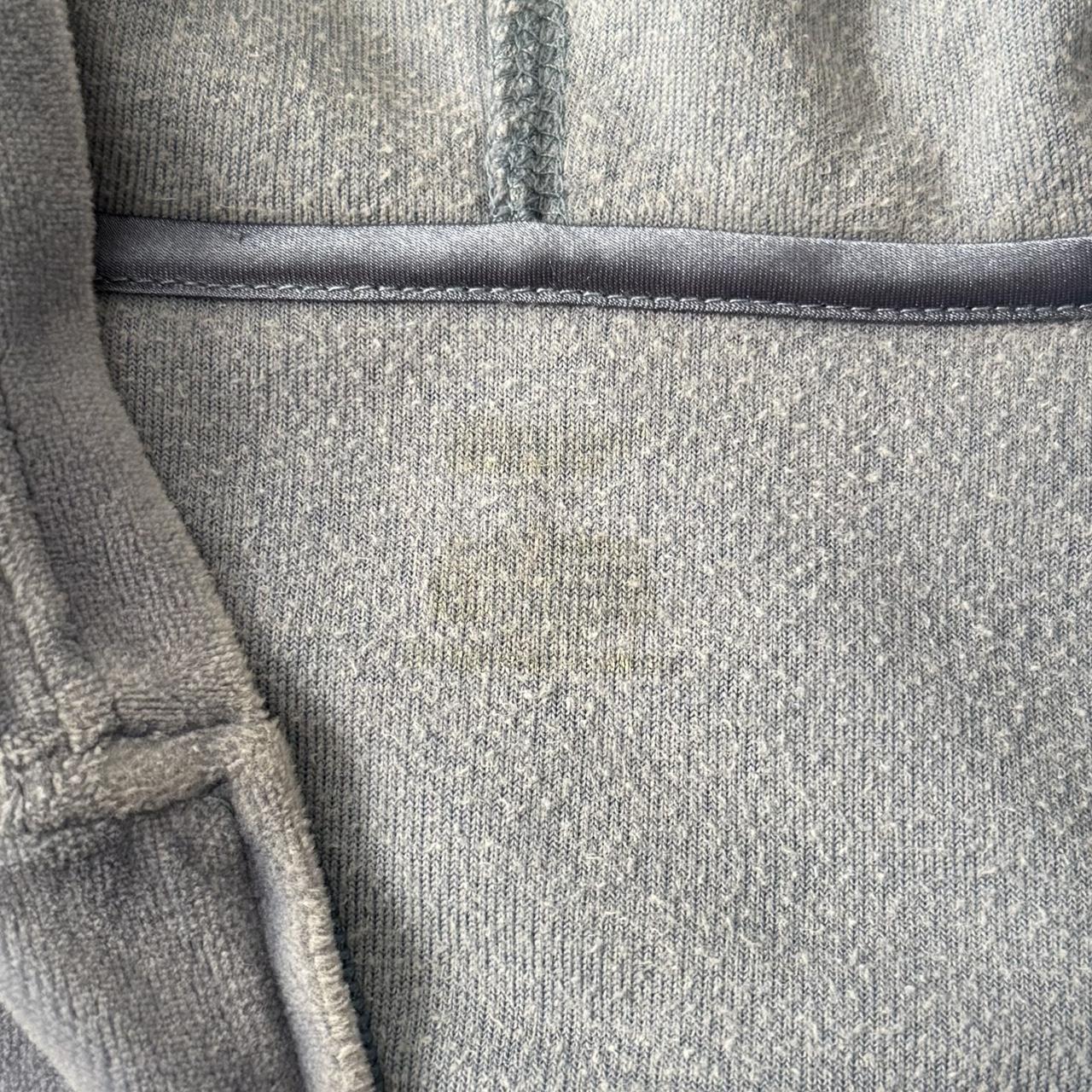 Blue velvet zip up sweatshirt (fits XL)