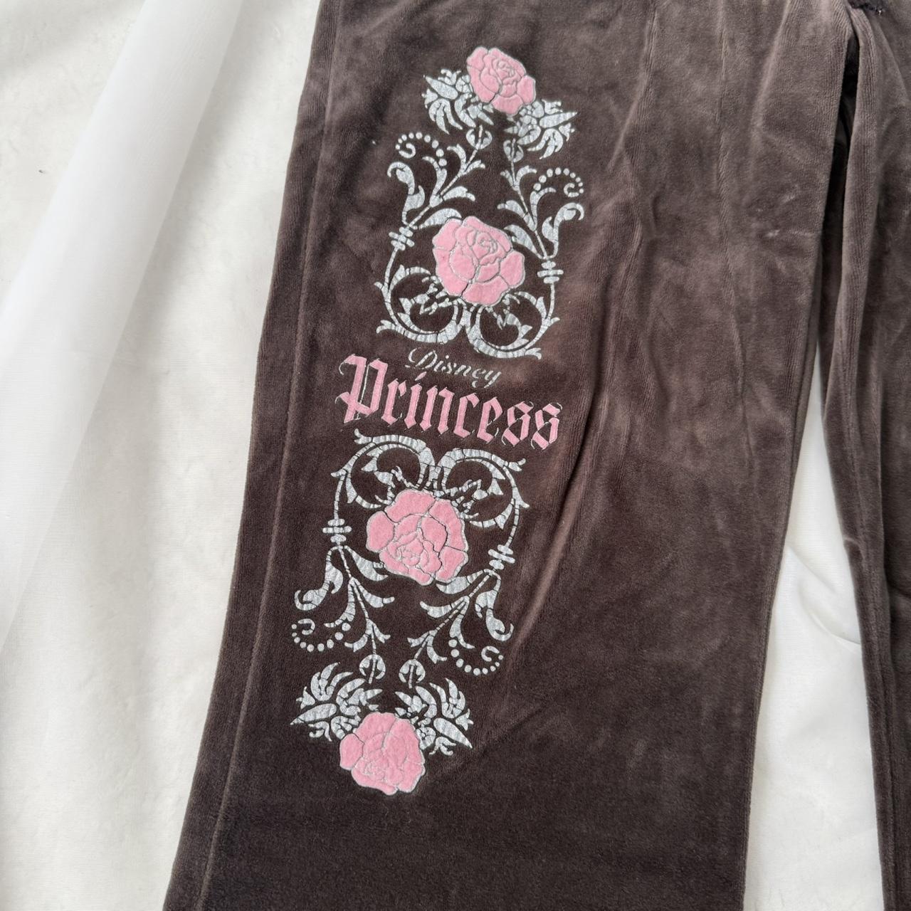 Disneyland brown velvet sweatpants (L)