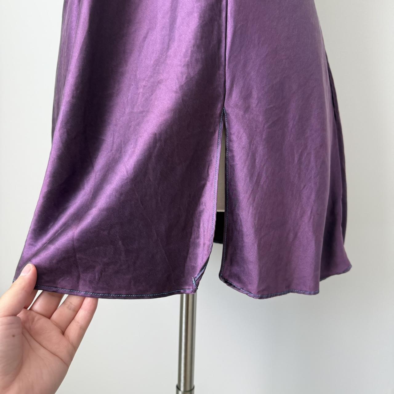 Victoria’s Secret purple silk slip (M)