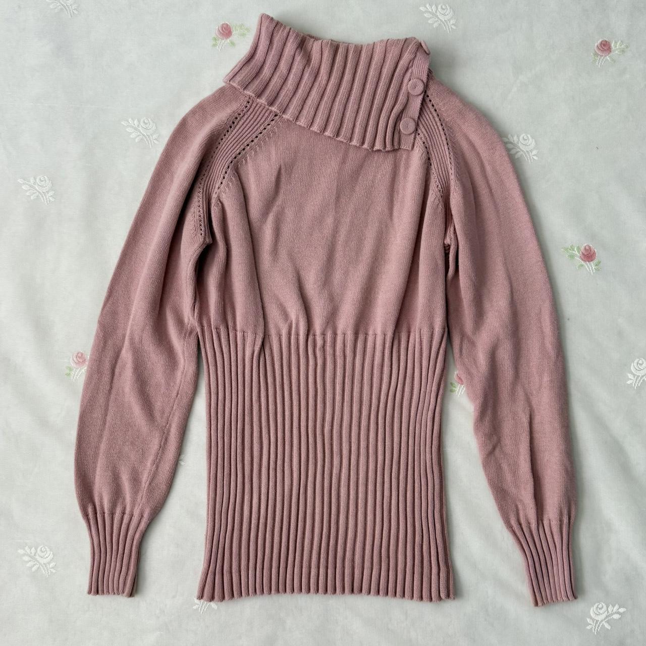 Axcess pink ribbed sweater (M)