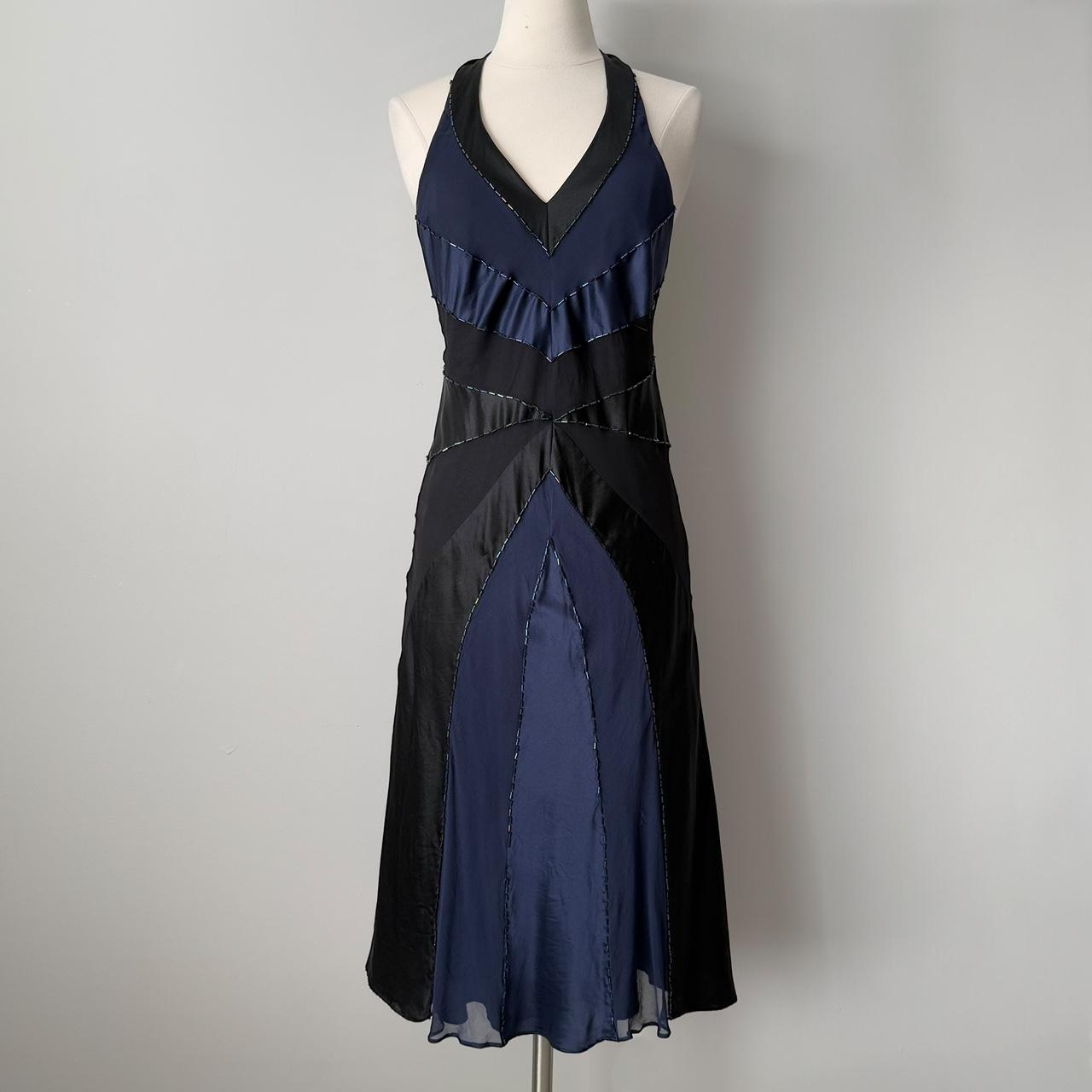 Oasis dark fairy silk halter dress (fits S)