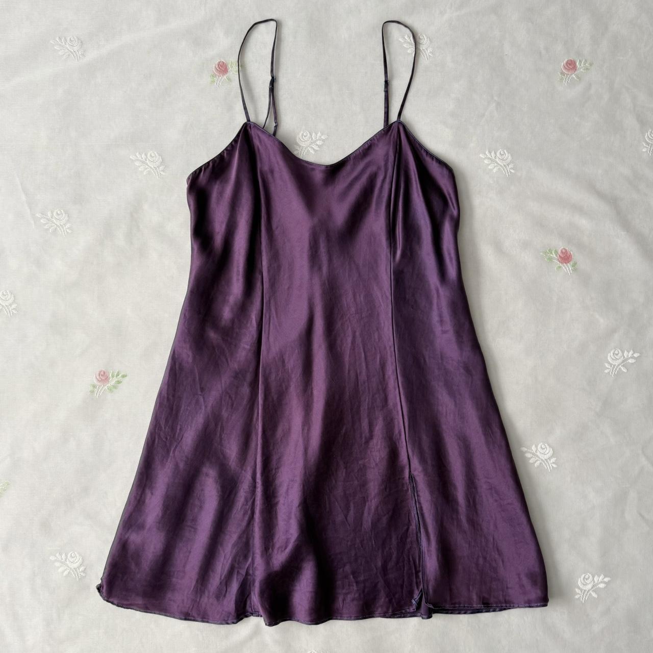 Victoria’s Secret purple silk slip (M)