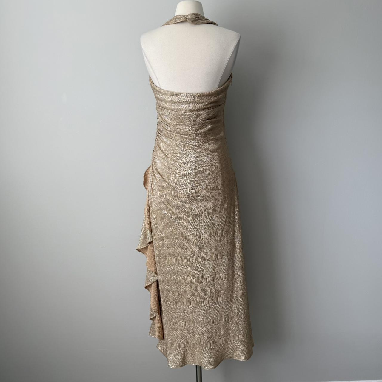 Blondie Nites gold prom dress (fits M/L)