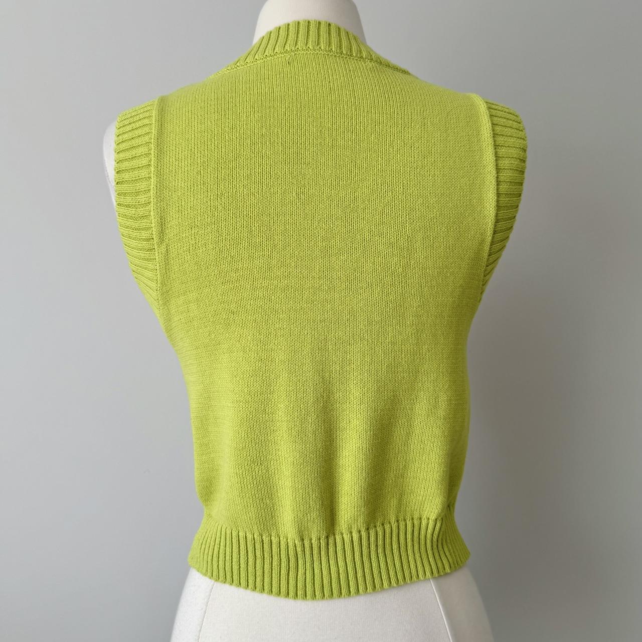 Argyle green sweater vest (S)