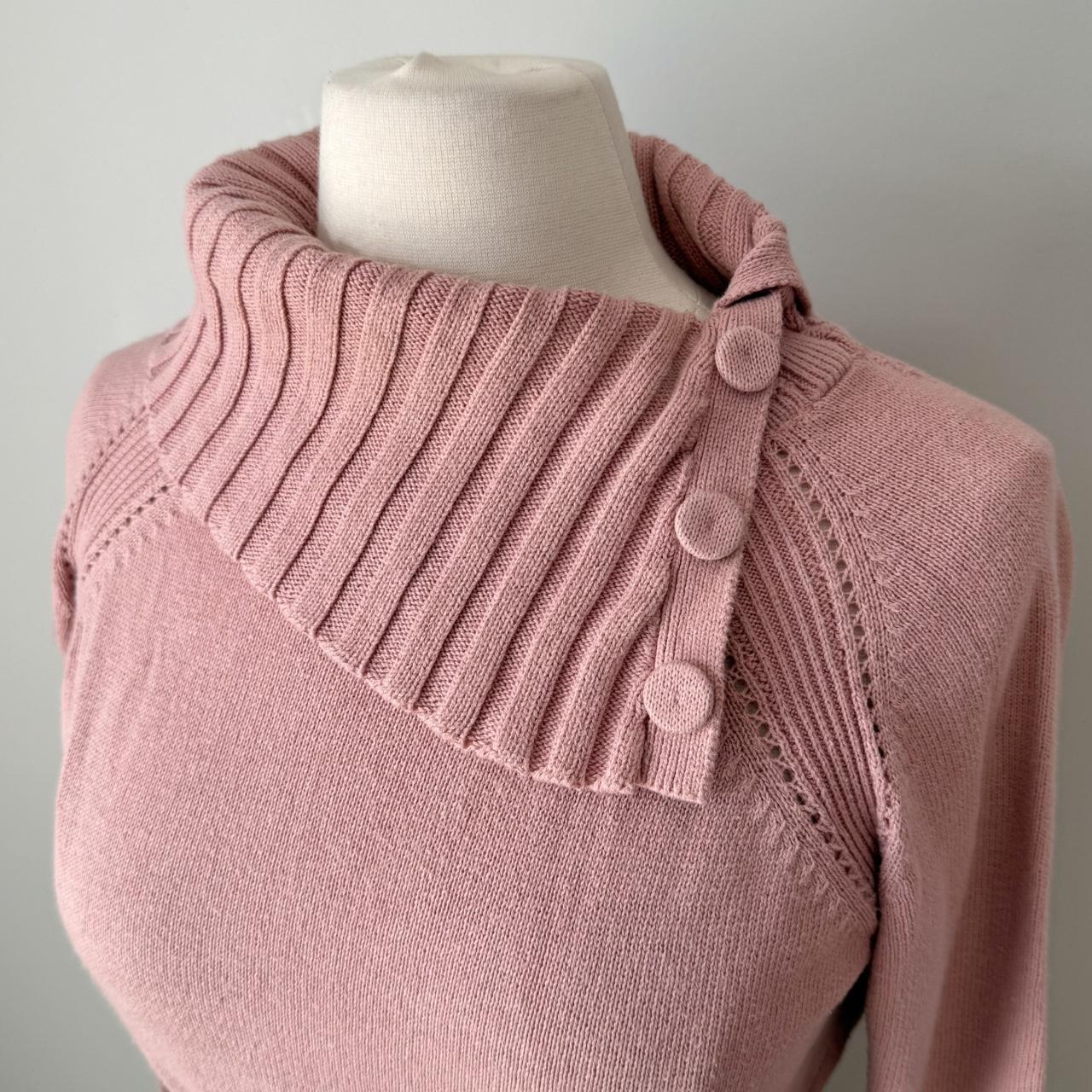 Axcess pink ribbed sweater (M)