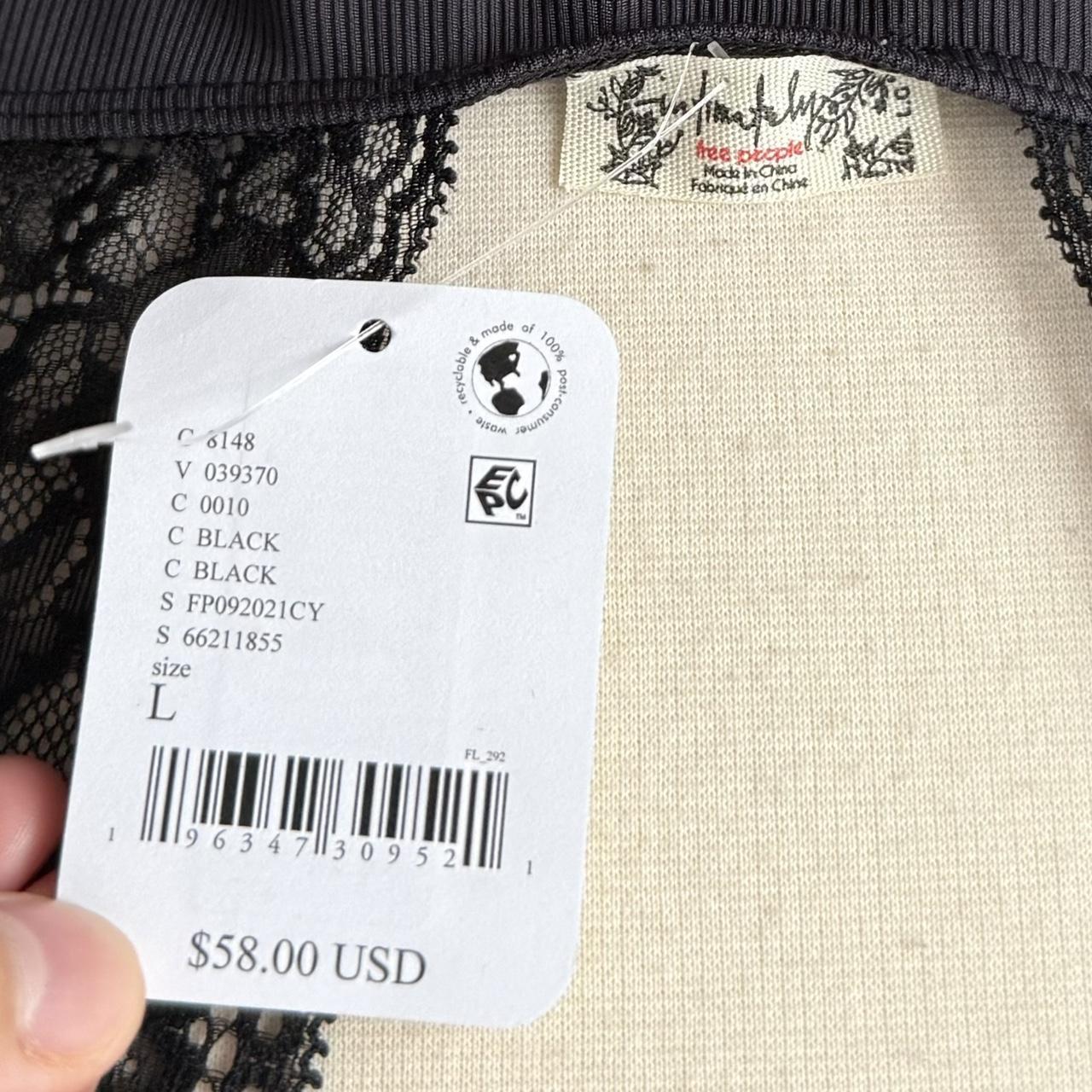 Free People lace ribbed tank top (M)