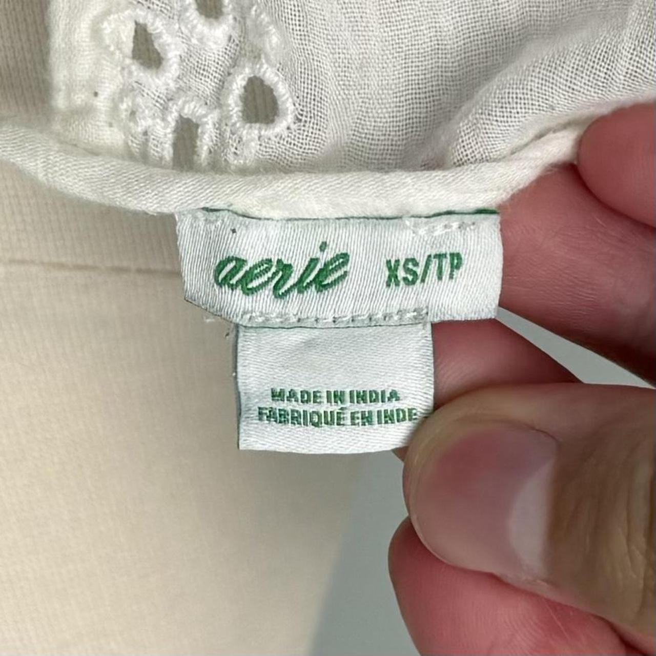 Aerie boho cream eyelet blouse (XS)