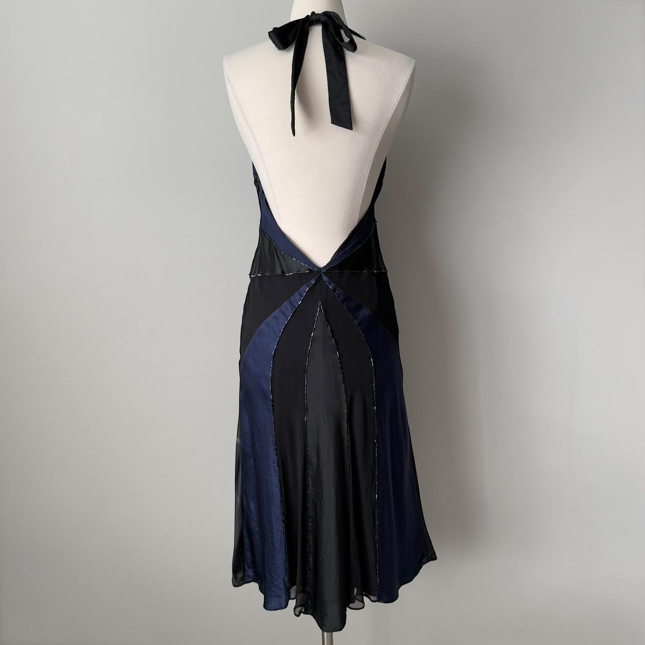 Oasis dark fairy silk halter dress (fits S)