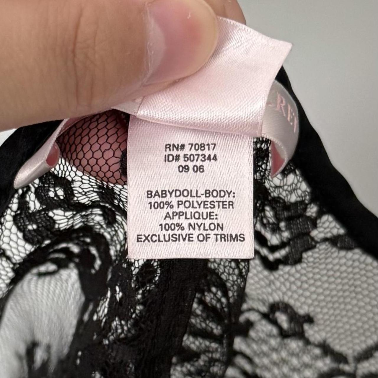 Victoria’s Secret dainty black lace slip (M)