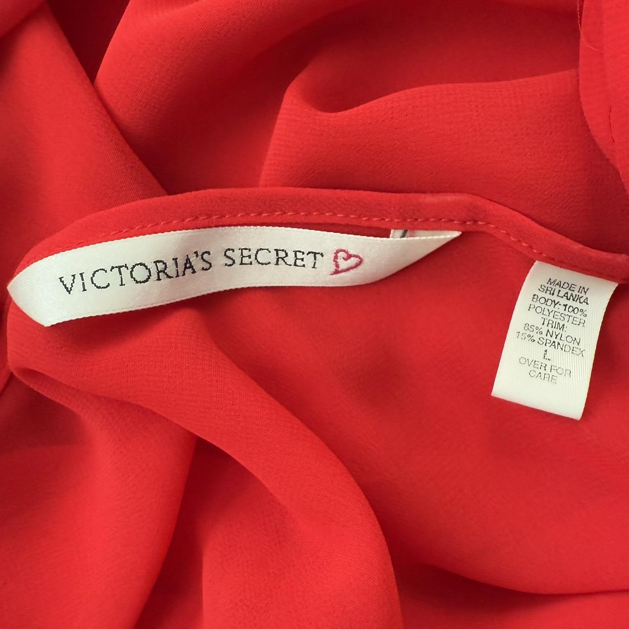 Victoria’s Secret lace chiffon maxi slip (L)