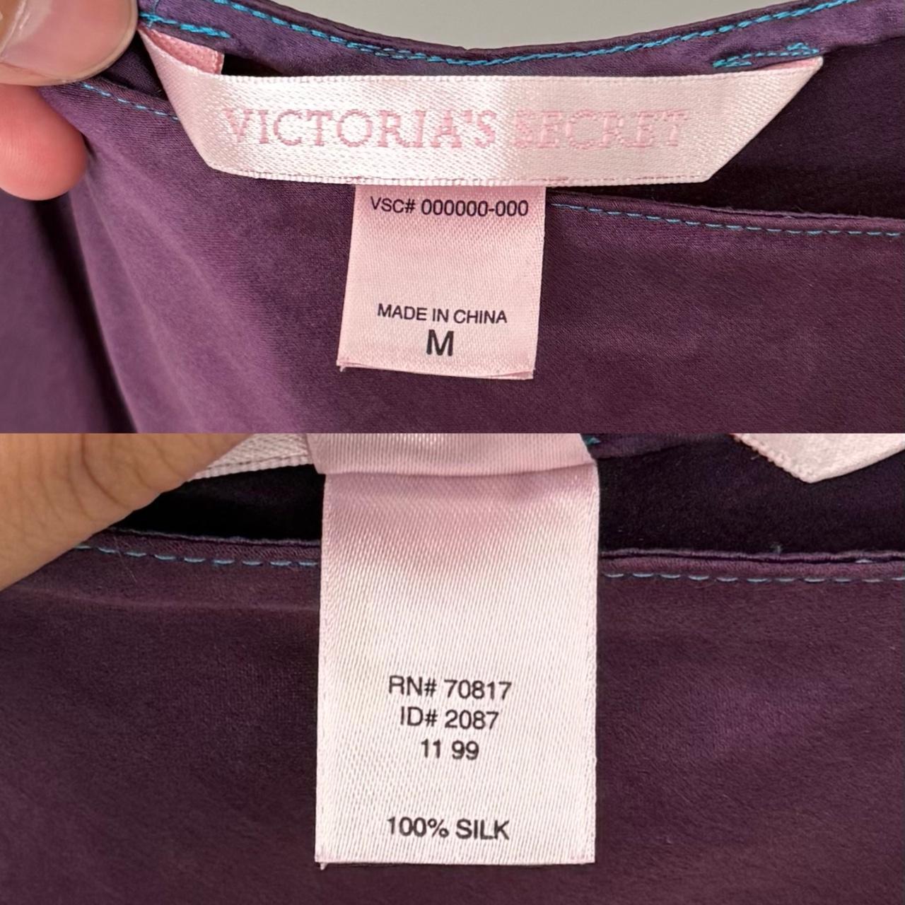 Victoria’s Secret purple silk slip (M)
