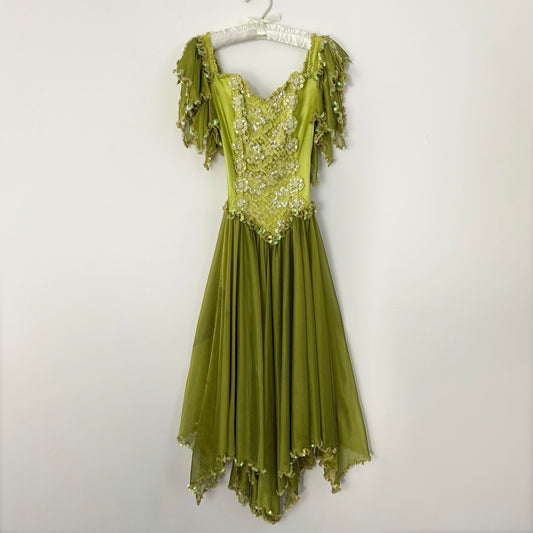 Carole Lee fairycore asymmetric sequin dress (fits XS-M)