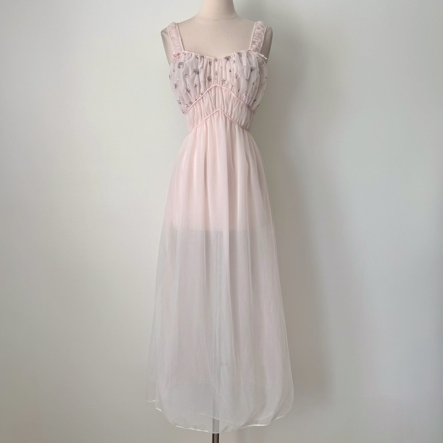 Mojud vintage peignoir coquette nightgown (32)