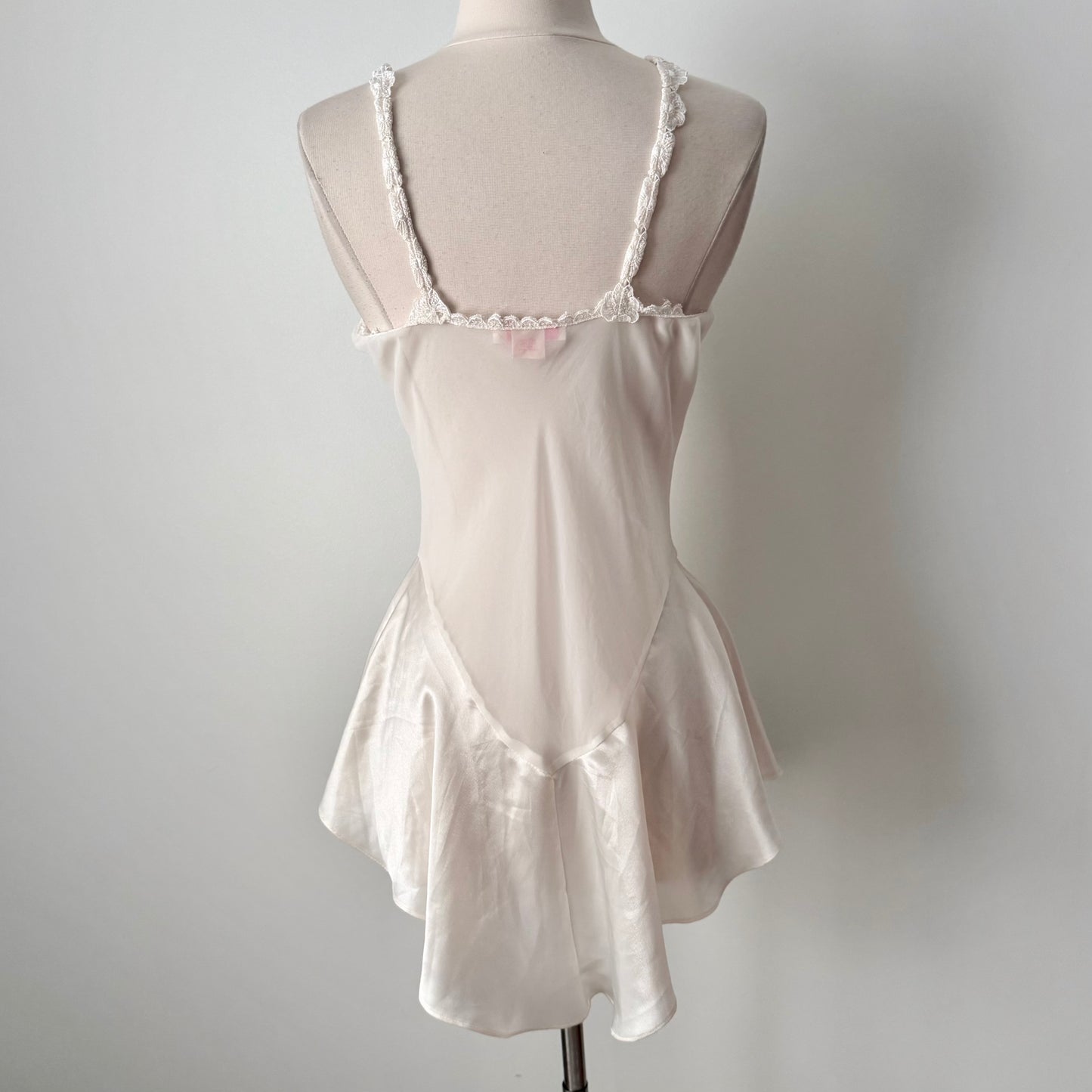 Flora Nikrooz satin chiffon slip dress (M)