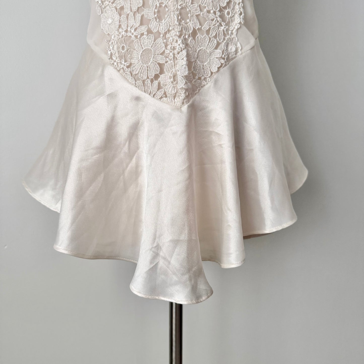Flora Nikrooz satin chiffon slip dress (M)