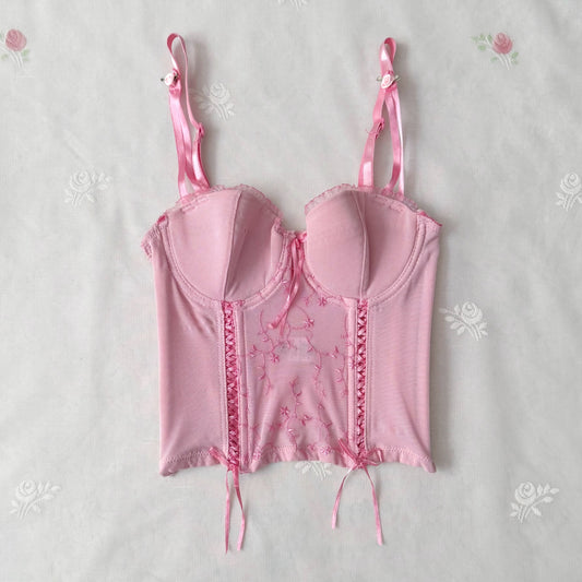 Rampage coquette mesh bustier (S)