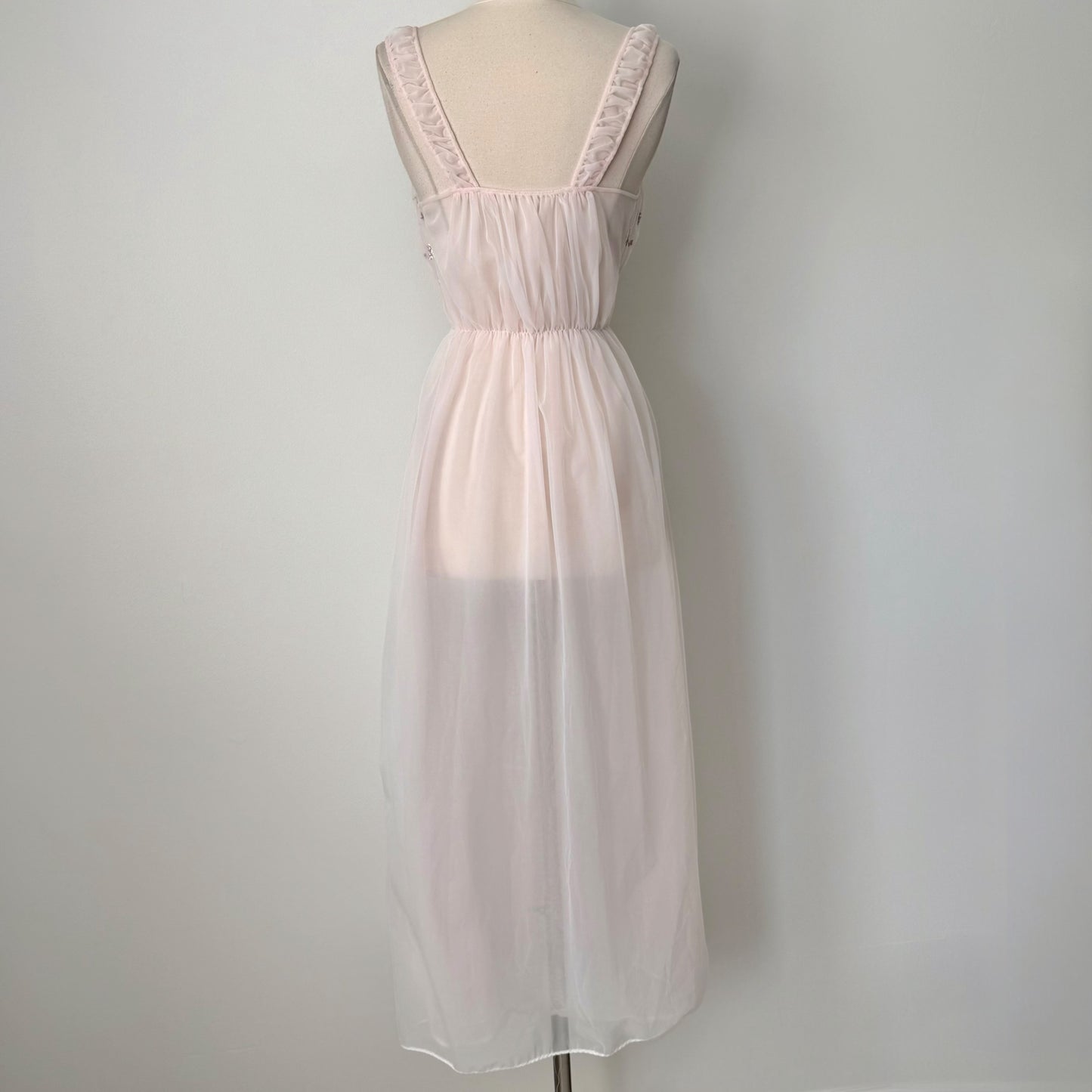 Mojud vintage peignoir coquette nightgown (32)