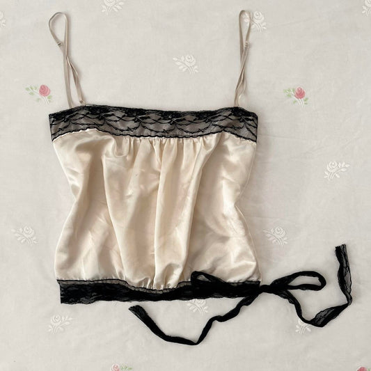 Fairycore satin lace cami (fits L)