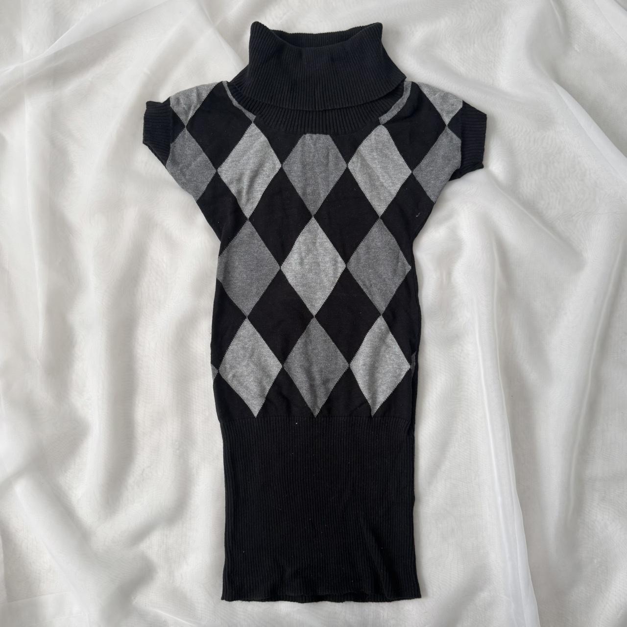Knit Minded argyle sweater dress (S)