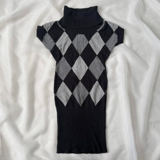 Knit Minded argyle sweater dress (S)