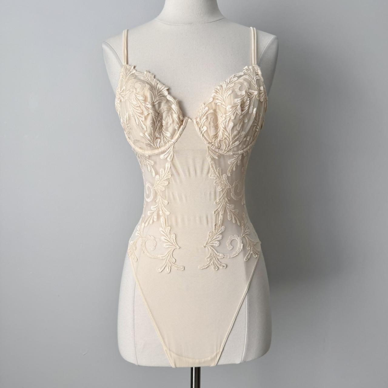 La Perla cream lingerie bodysuit (36/M)