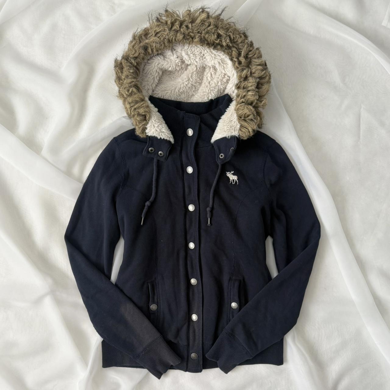 Abercrombie & Fitch fur trim jacket (L)