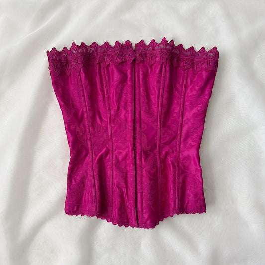 Frederick’s of Hollywood magenta corset (fits XS-S)