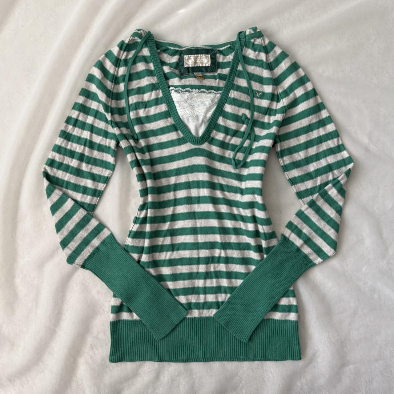 American Eagle striped sweater (L)