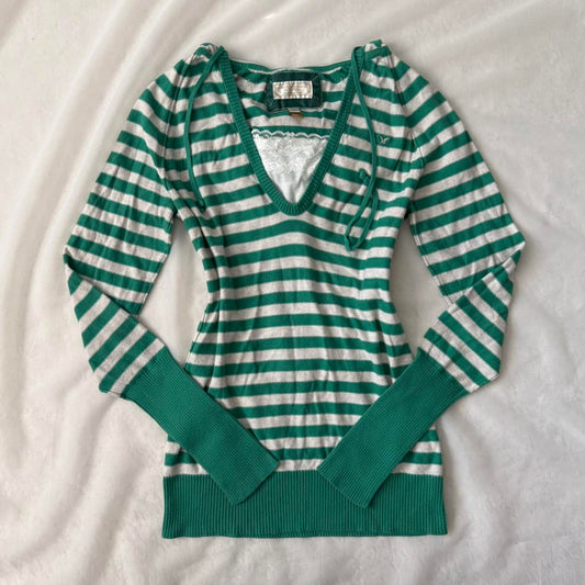 American Eagle striped sweater (L)