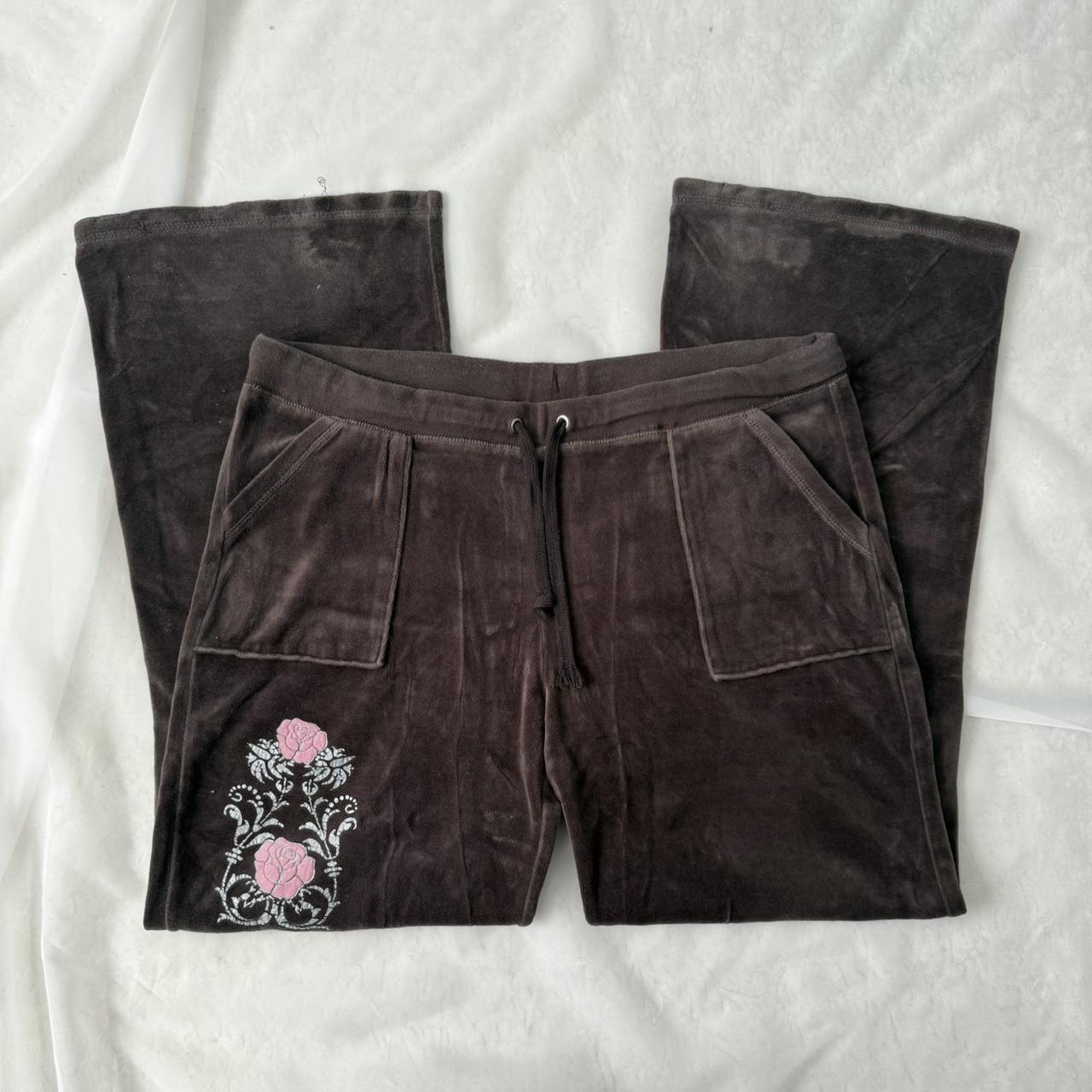 Disneyland brown velvet sweatpants (L)
