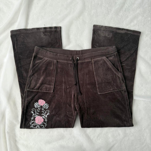 Disneyland brown velvet sweatpants (L)