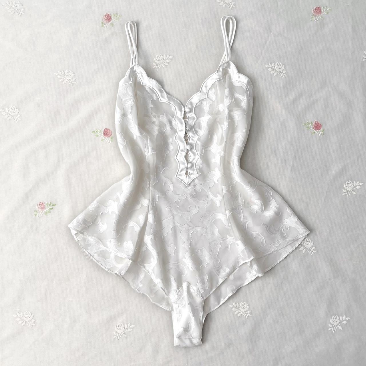 Victoria’s Secret white chiffon bodysuit (S)