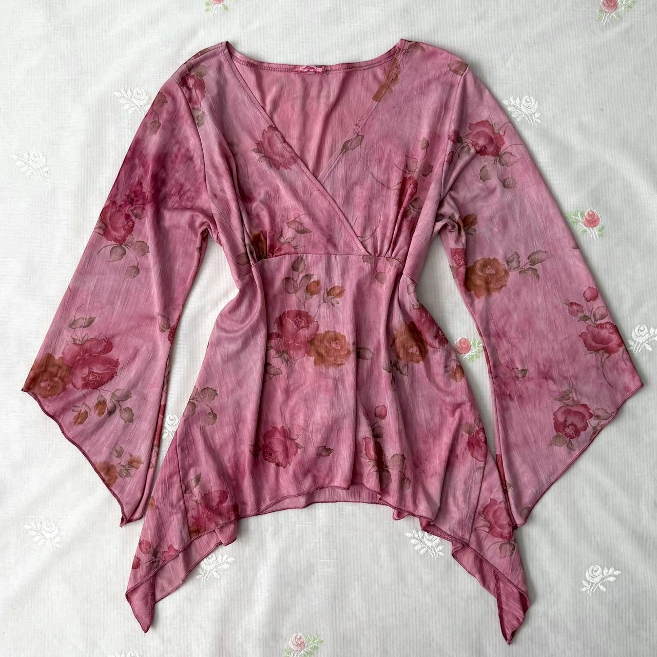 Princess floral babydoll blouse (fits M)