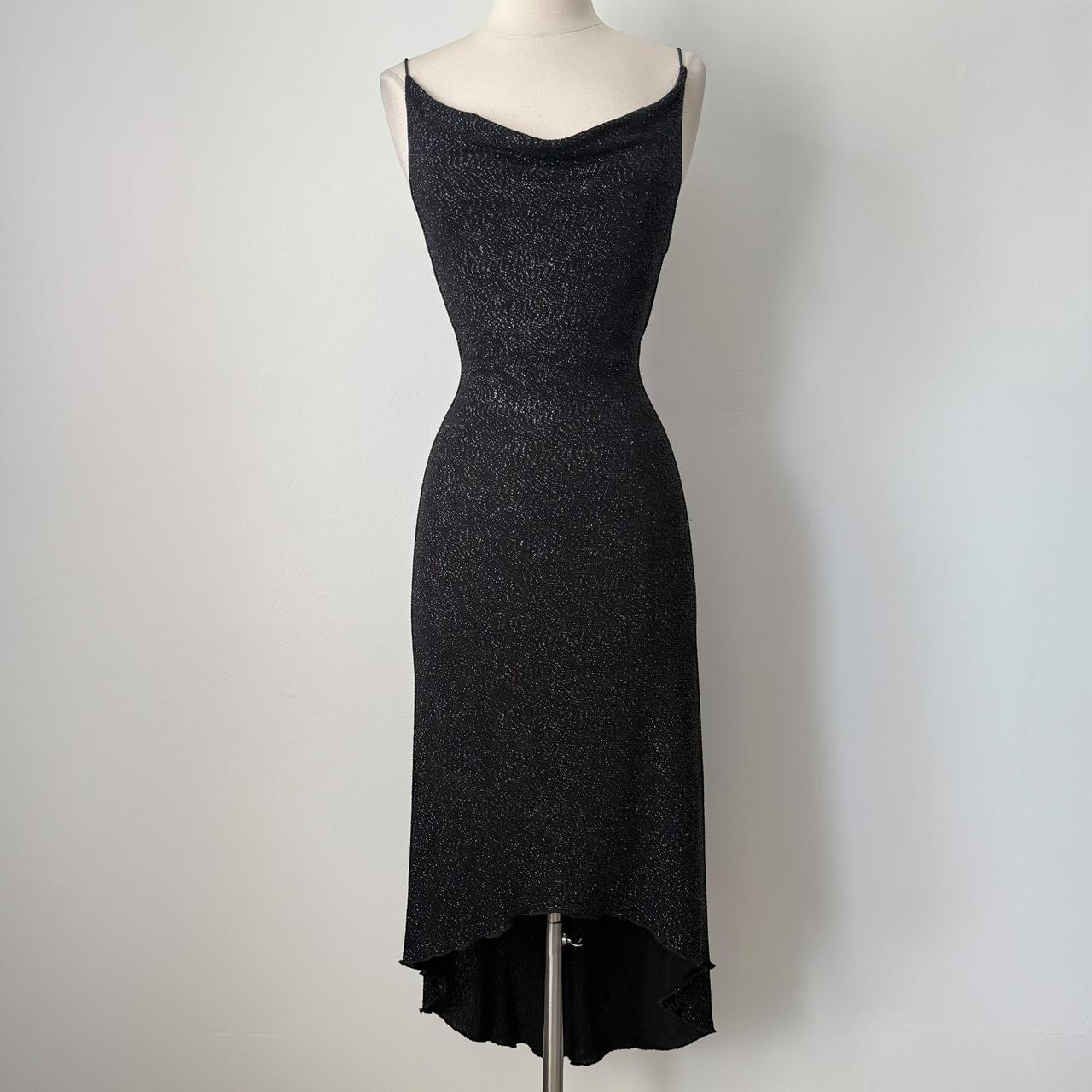City Triangles sparkly cowl neck dress (M)