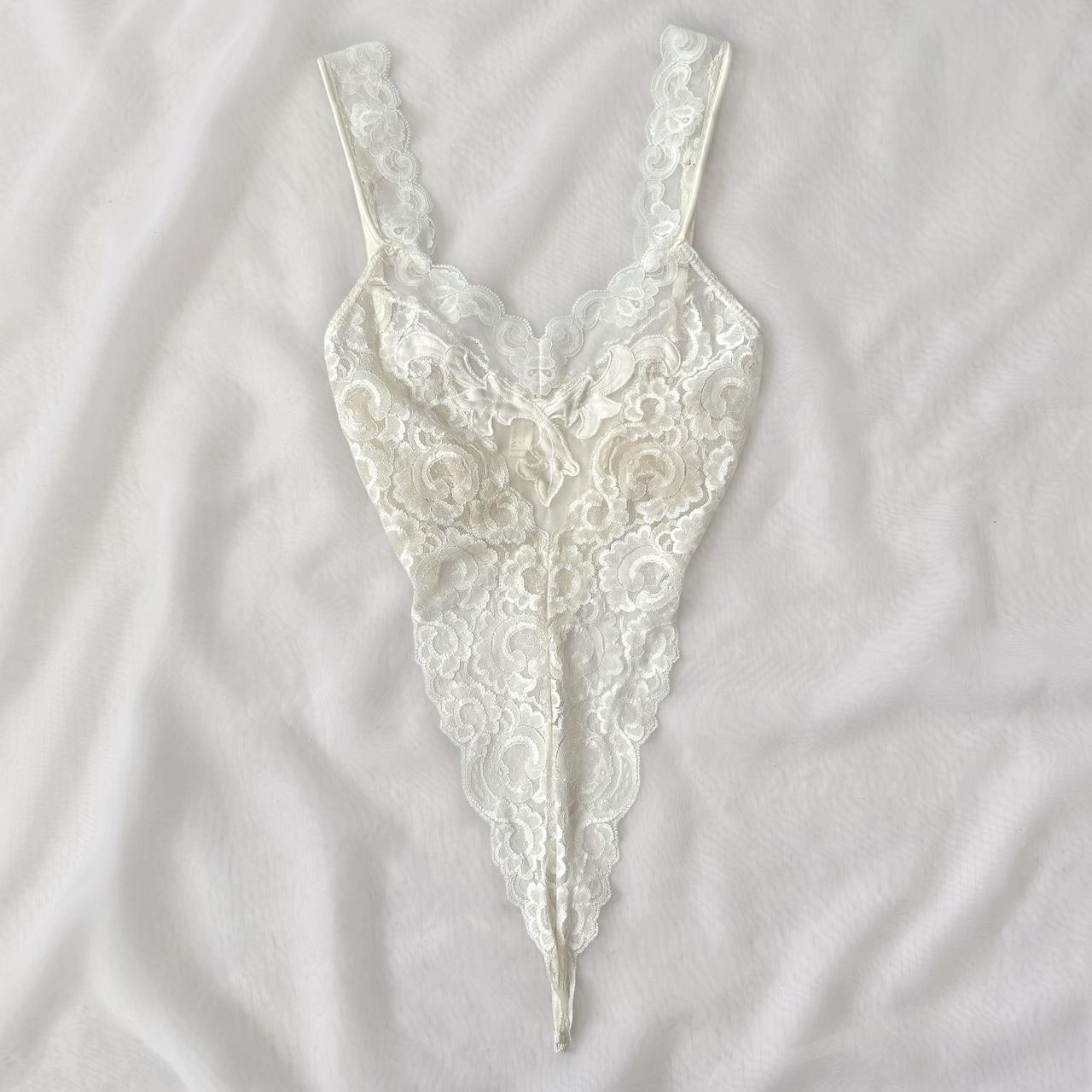 Victoria’s Secret sheer lace bodysuit (P)
