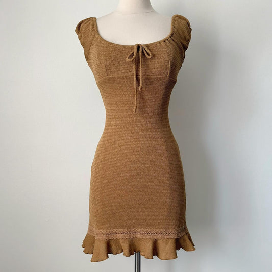 Jodi Kristopher milkmaid babydoll dress (S)