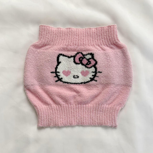 Hello Kitty fuzzy knit tube top (fits XS/S)