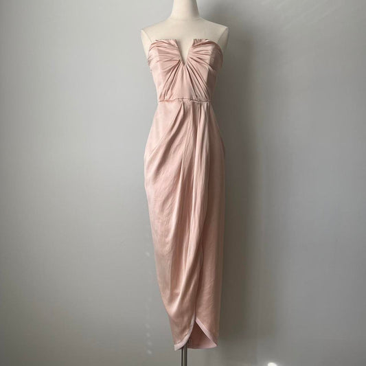 Yumi Kim 100% silk draped dress (S)