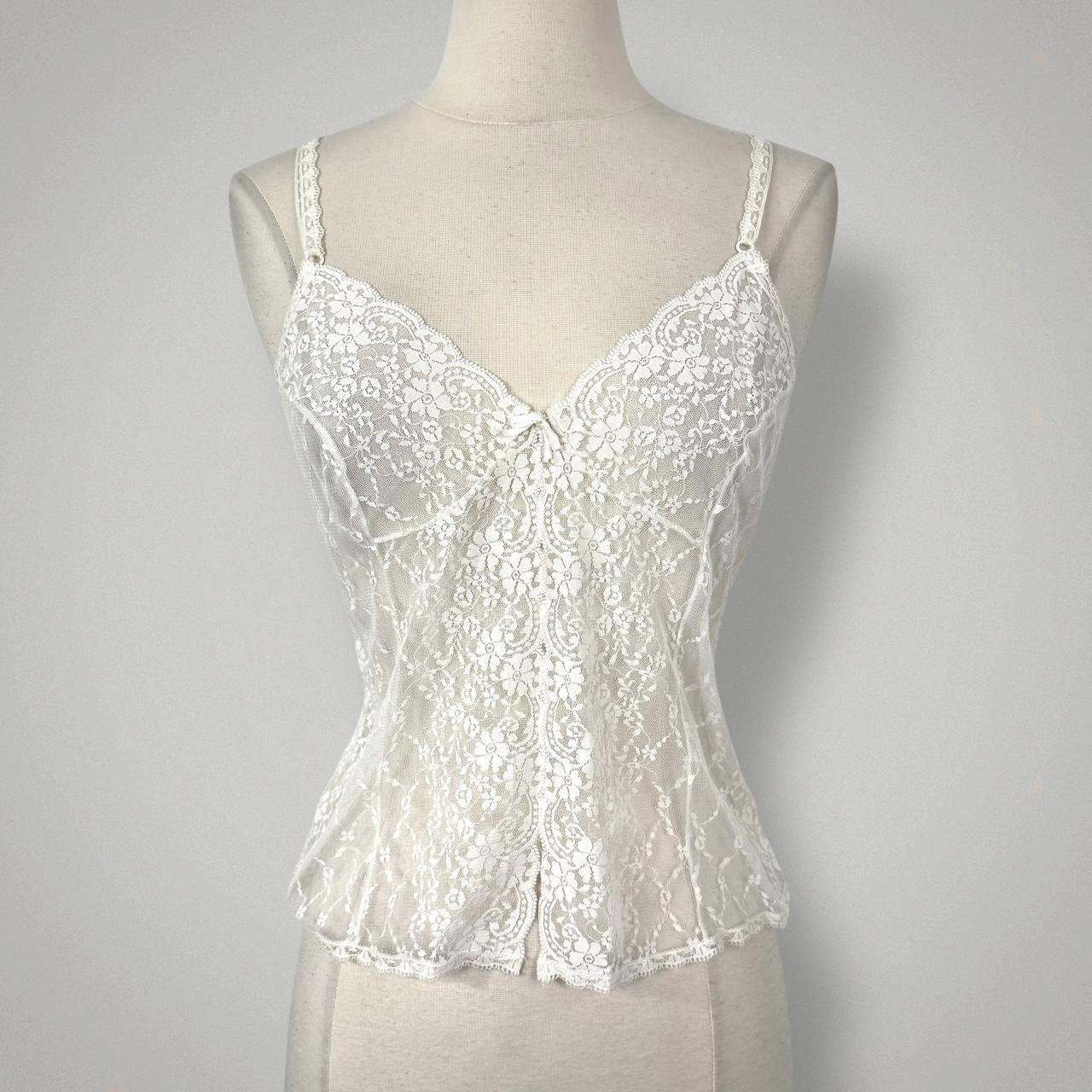 YSL vintage sheer lace cami (34/S)