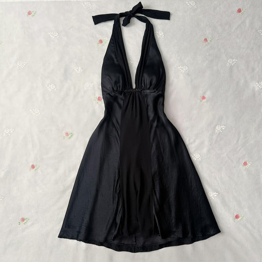 WHBM fairygoth silk halter dress (0)