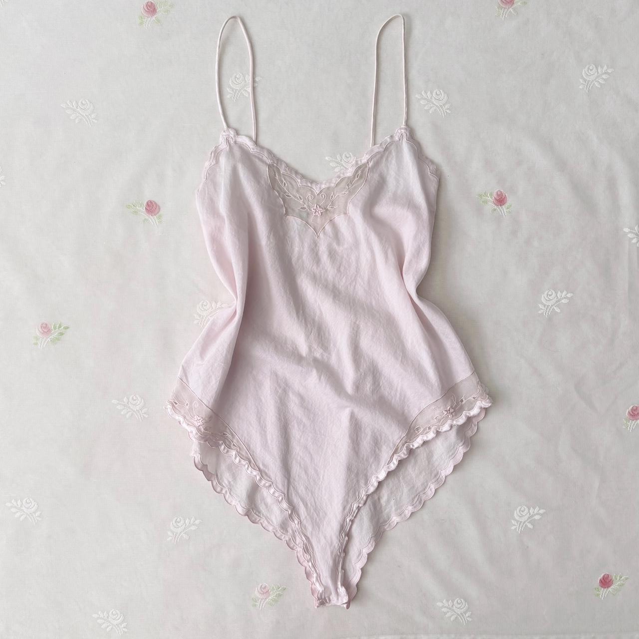Victoria’s Secret vintage cotton bodysuit (L)